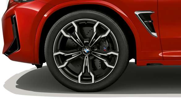 21-calowe obręcze kół M ze stopów lekkich Double Spoke 764 M Bicolor Orbit Grey z ogumieniem mieszanym.